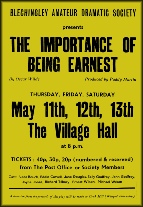 The Importance of being Earnest - May 1972