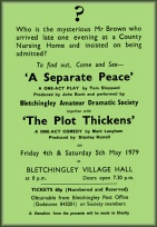 1979-05 A Separate Peace & The Plot Thickens Program and Poster etc.pdf